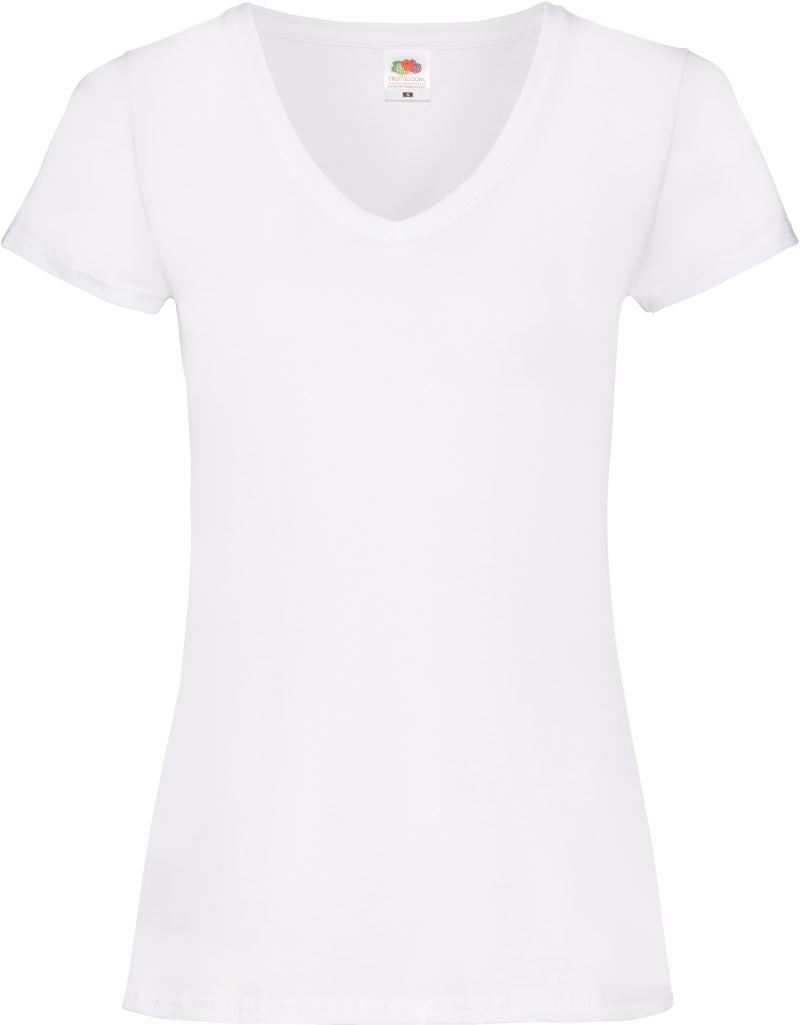 Ženska Majica Kratek Rokav F.O.L.  Lady-Fit Valueweight V-Neck T - oblekanadom