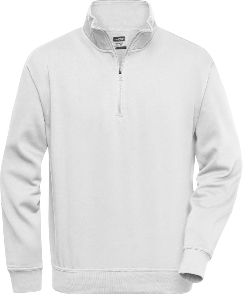 Delovna sweatshirt s polovičnim zadrgo - James & Nicholson | JN 831 - Del 1