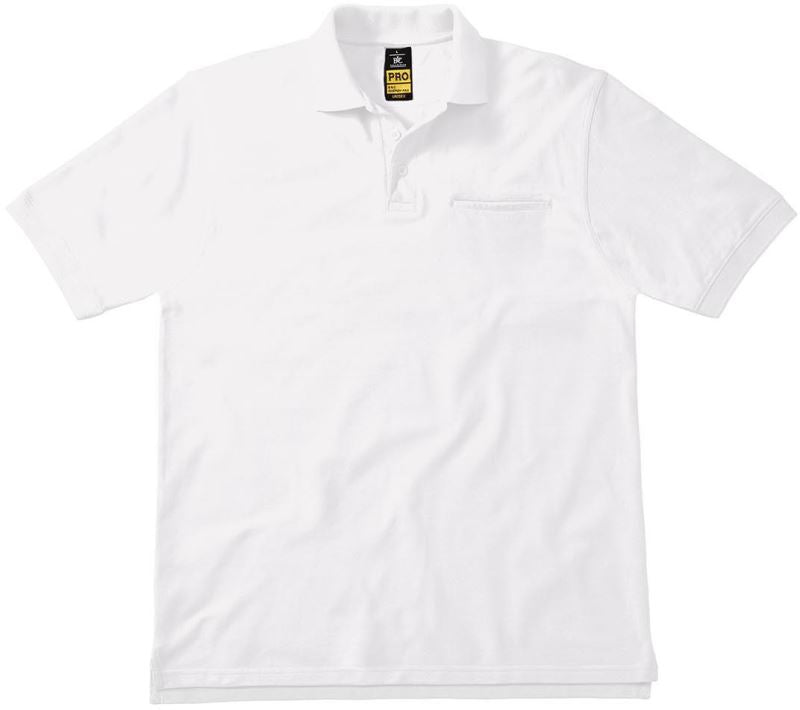 B&C Collection Piqué Polo Workwear shirt in navy, featuring short sleeves and classic collar for professional work settings.