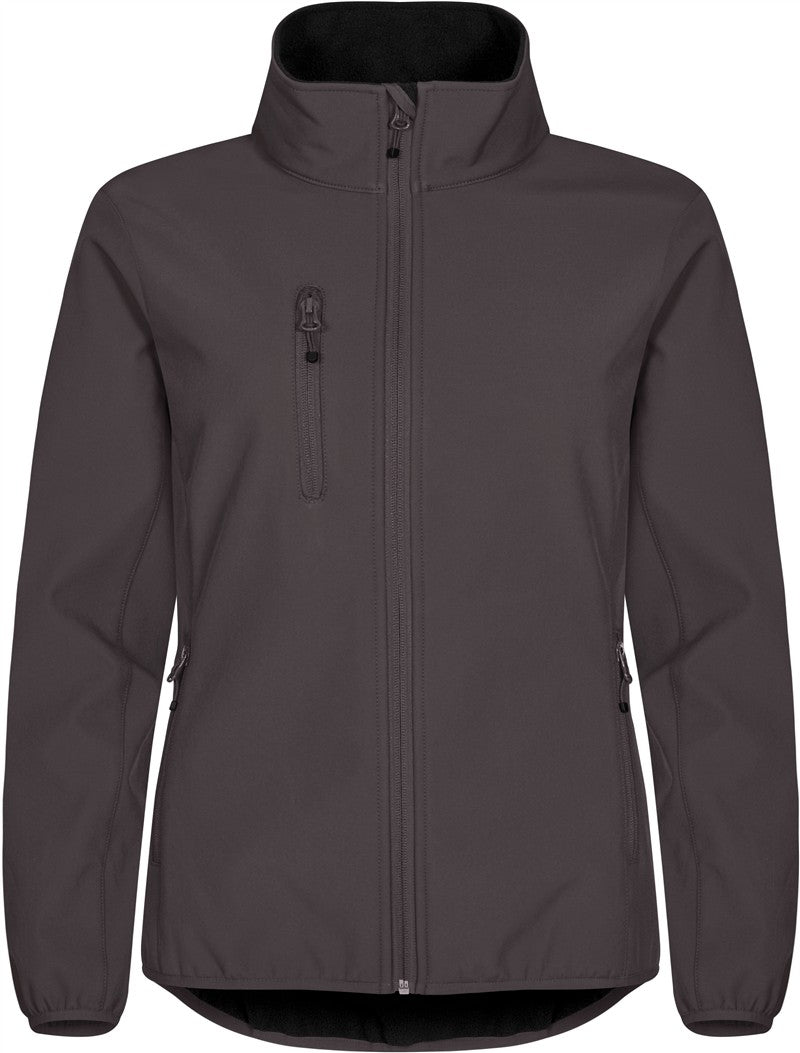 Ženska trislojna softshell jakna Clique Classic Softshell Jkt W - Temno siva