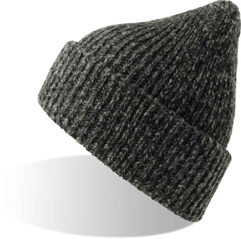 Unisex knittted Hat Atlantis – black melange