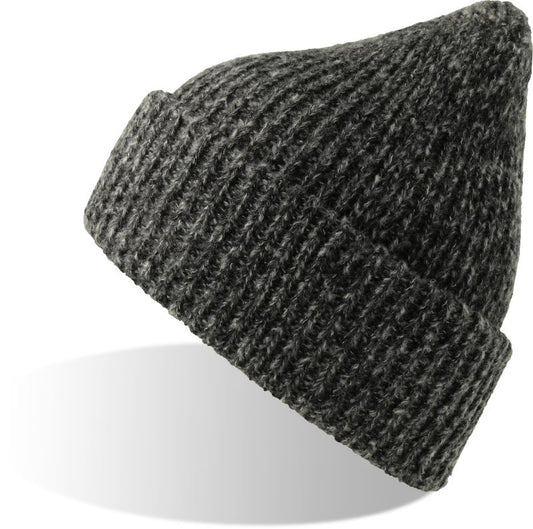 Unisex knittted Hat Atlantis – black melange