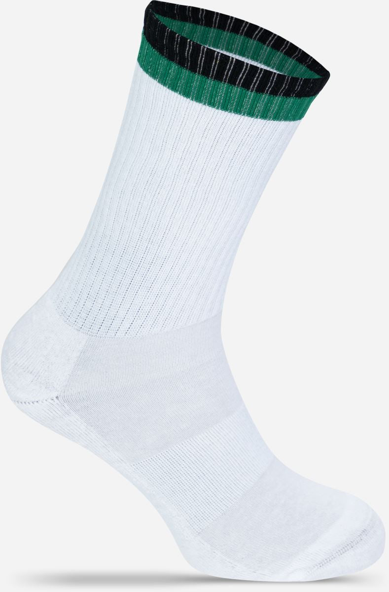 Unisex tennis Socks "Two Tone" Mr.Socks – white/black/green