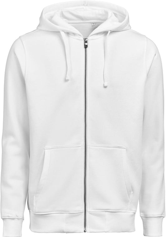 Unisex težji Unisex s kapuco jopica Untagged Movement – Bela
