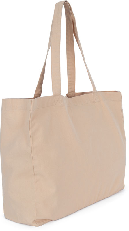 Unisex large Bag KiMood – washed nude peach
