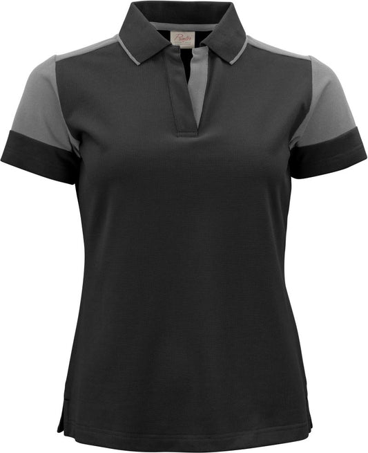 Ženski težji Ženska Piqué polo Printer – black/anthracite