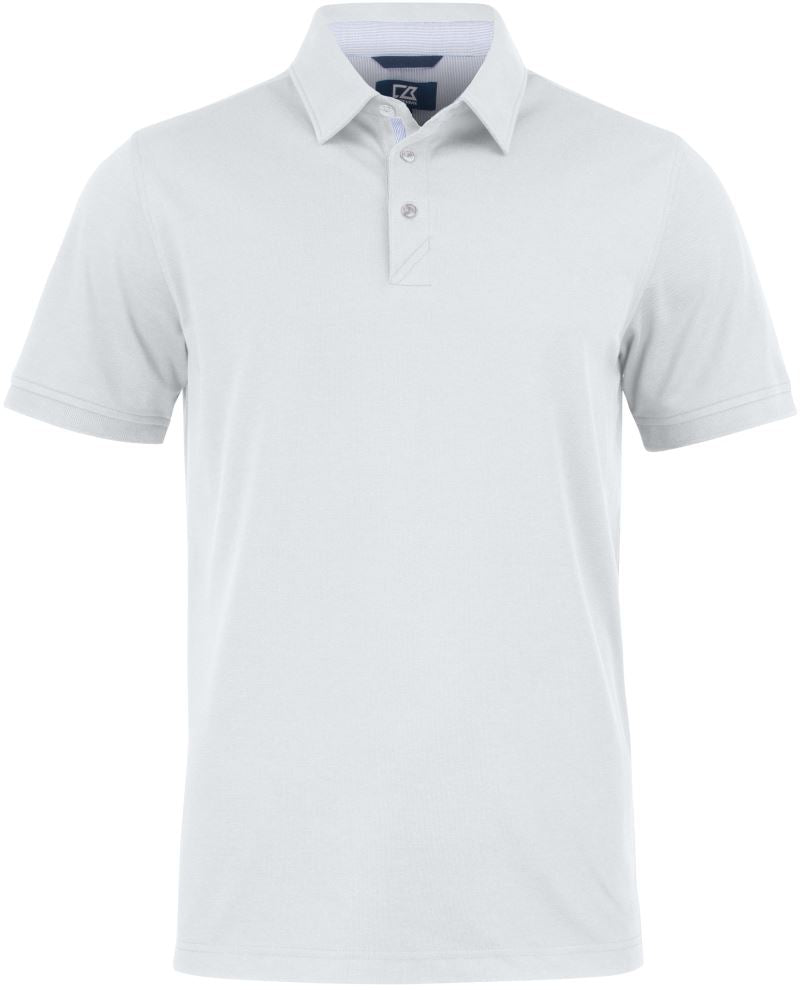 Moška Piqué polo Cutter & Buck – Bela