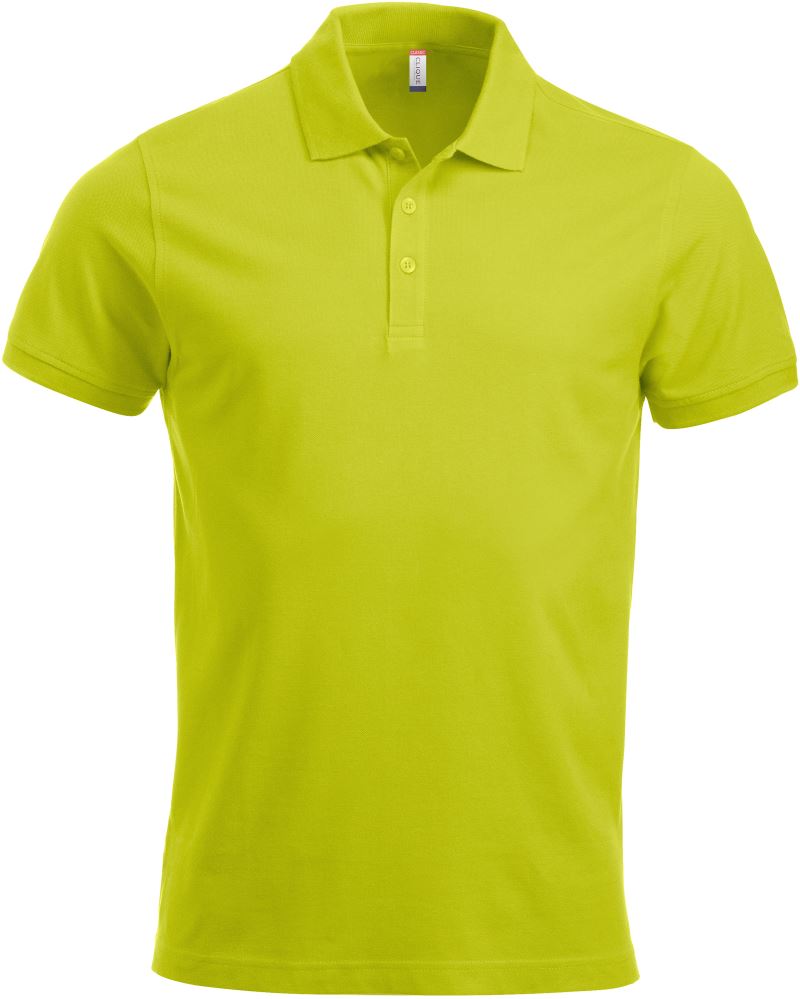 Moška težji Piqué polo Clique – visibility green