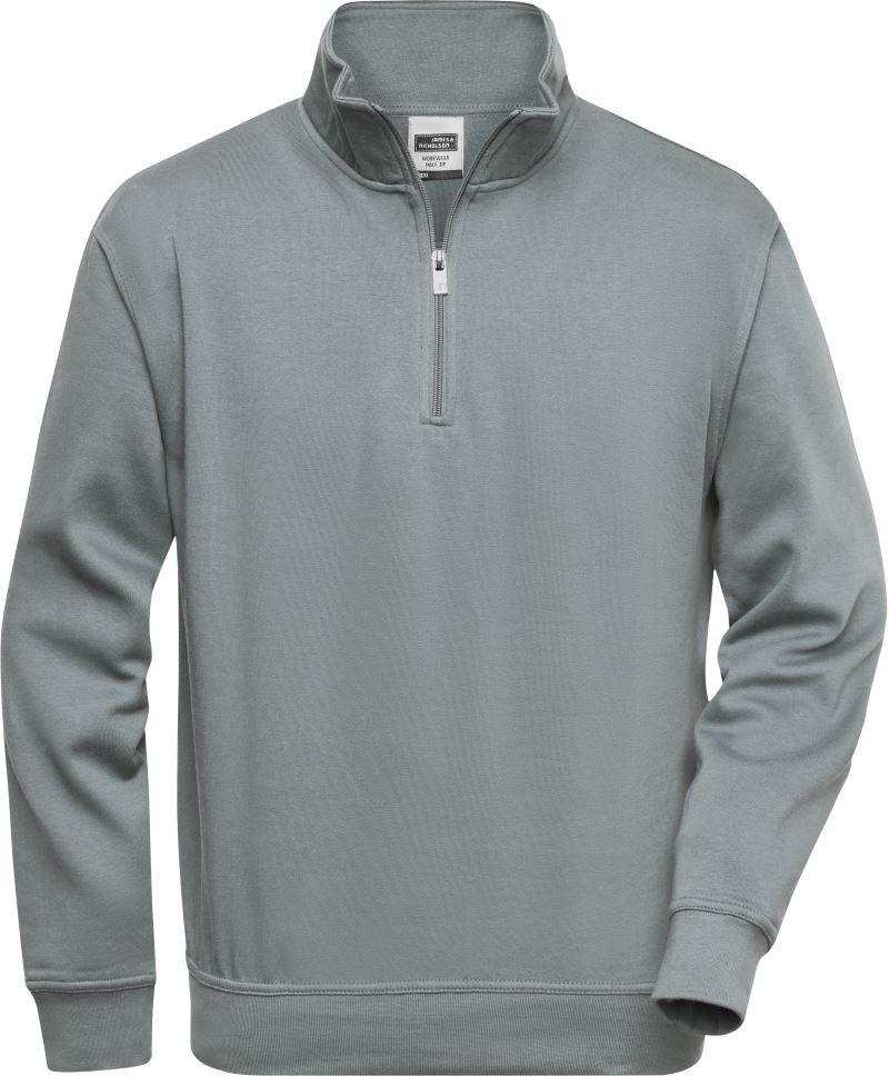 Delovna sweatshirt s polovičnim zadrgo - James & Nicholson | JN 831 - Del 2