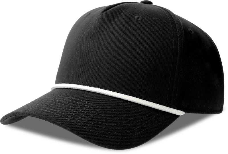 Unisex 5 Panel Baseball kapa Atlantis – black/white