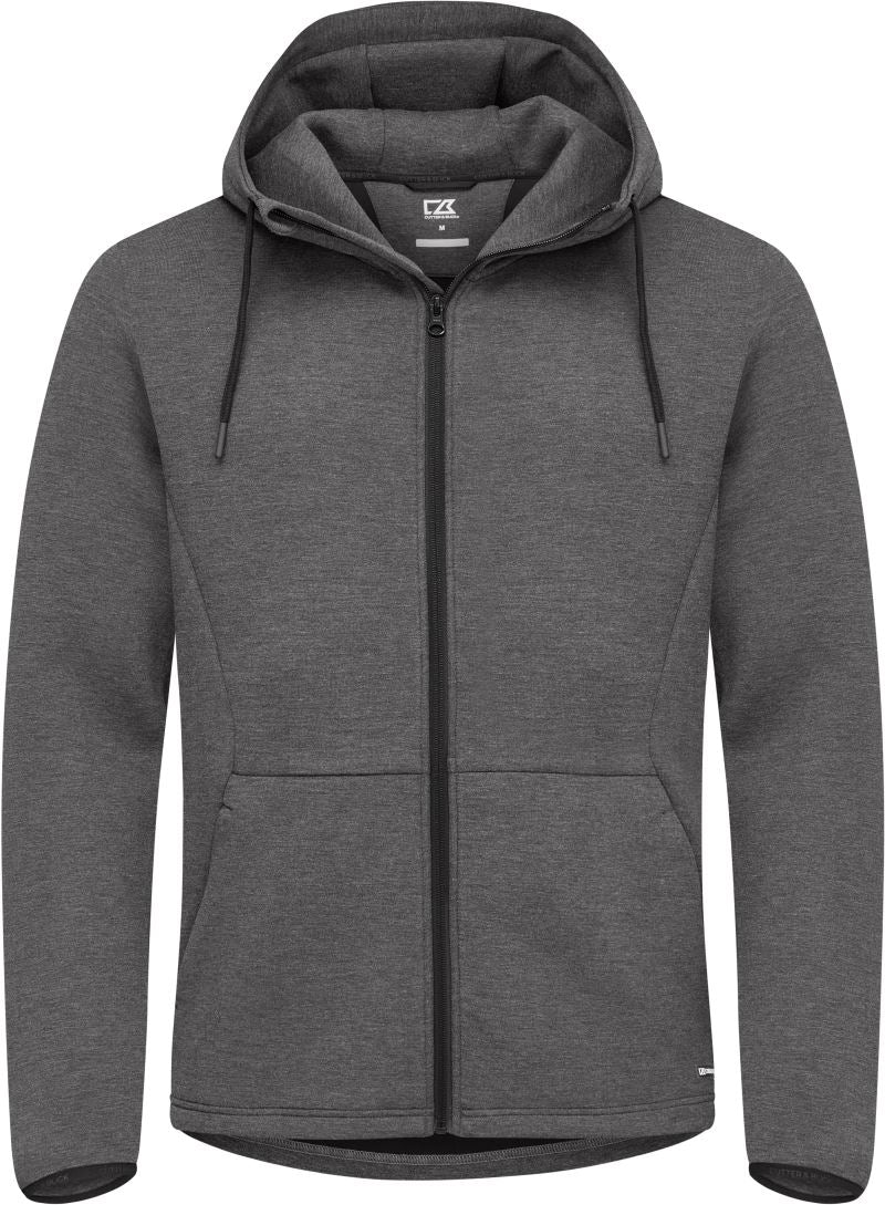 Moška s kapuco jopica Cutter & Buck – anthracite melange