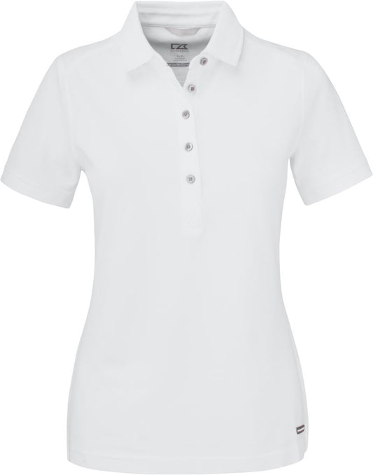 Ženska Piqué polo Cutter & Buck – Bela