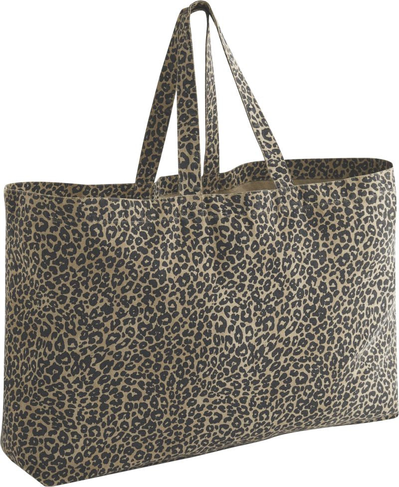 Unisex large Canvas Bag "Leopard" Westford Mill – vintage leopard print