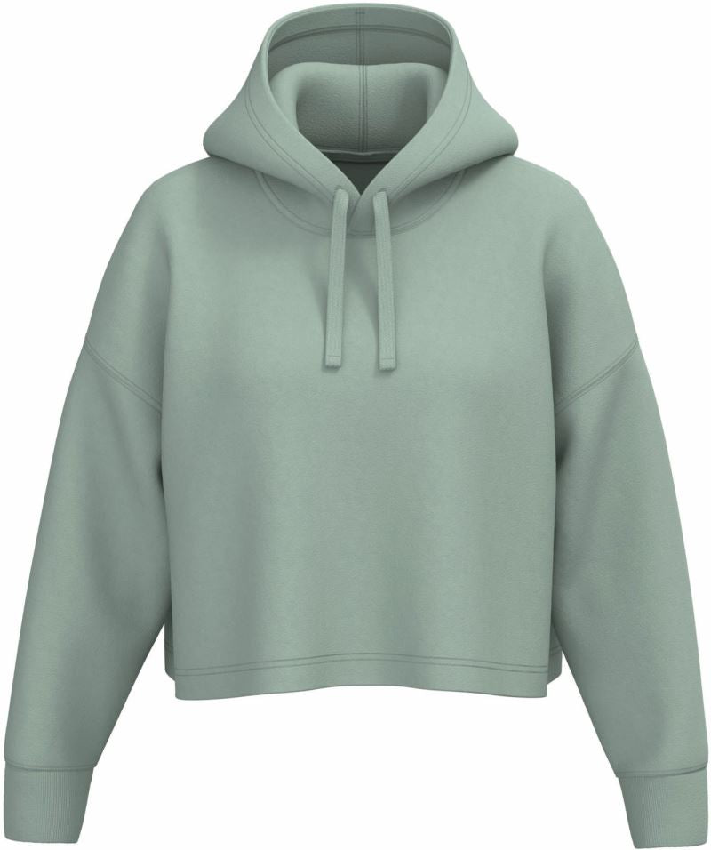 Ženski krajši oversize pulover s kapuco ProAct PA396, barva Žajbljevo zelena