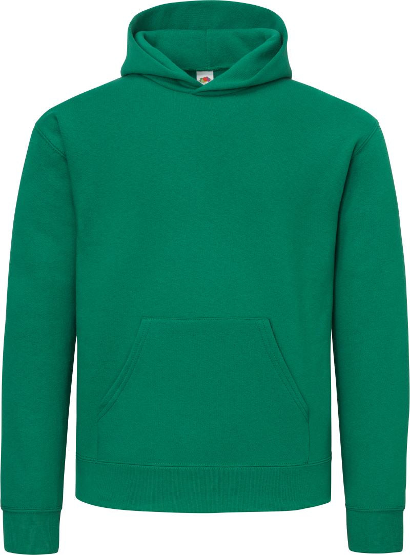 Unisex s kapuco pulover "Supercotton™" Fruit of the Loom – college green