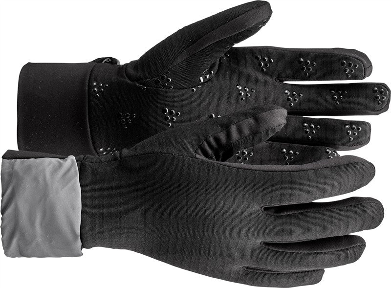Športne rokavice 2 v 1 Craft Corporate Essence Hybrid Glove - Črna/srebrna