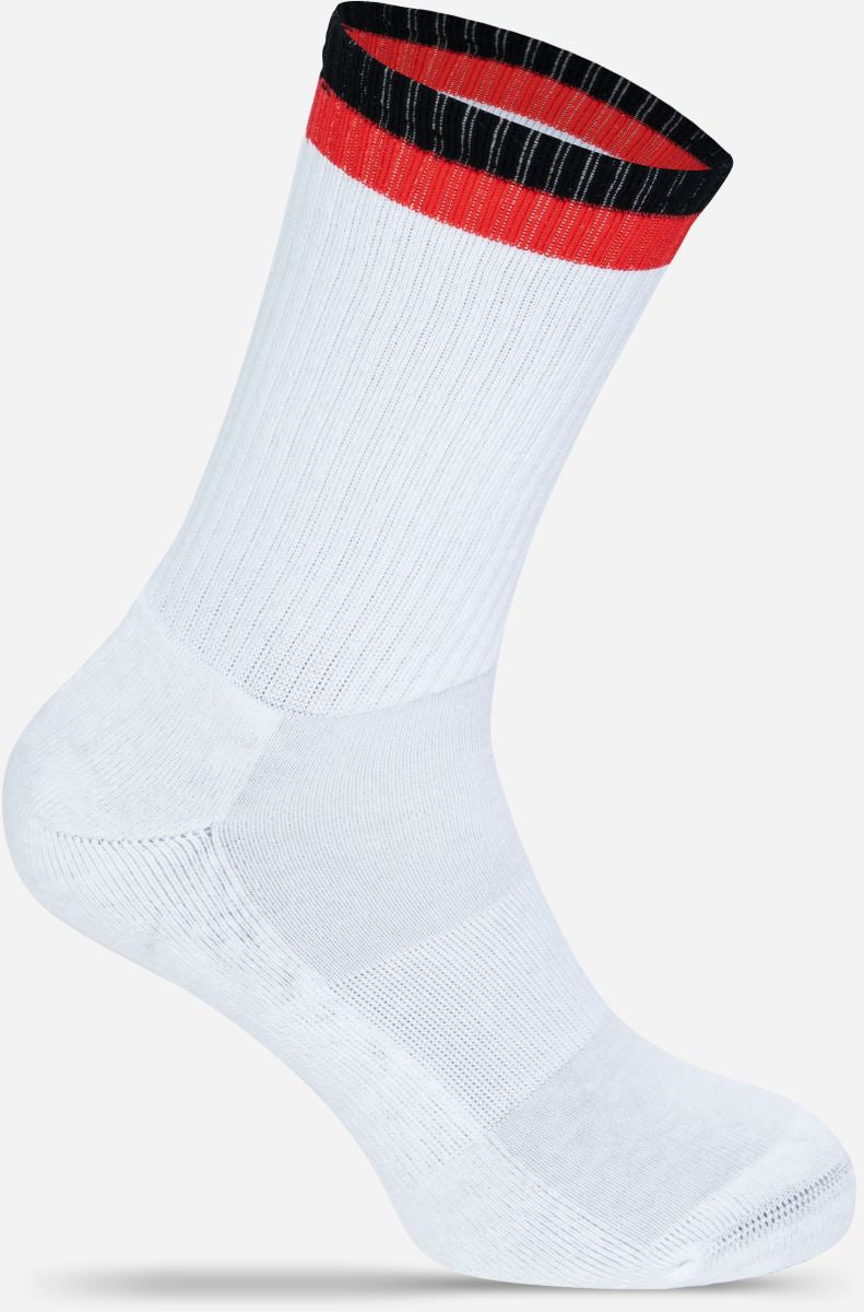 Unisex tennis Socks "Two Tone" Mr.Socks – white/black/red