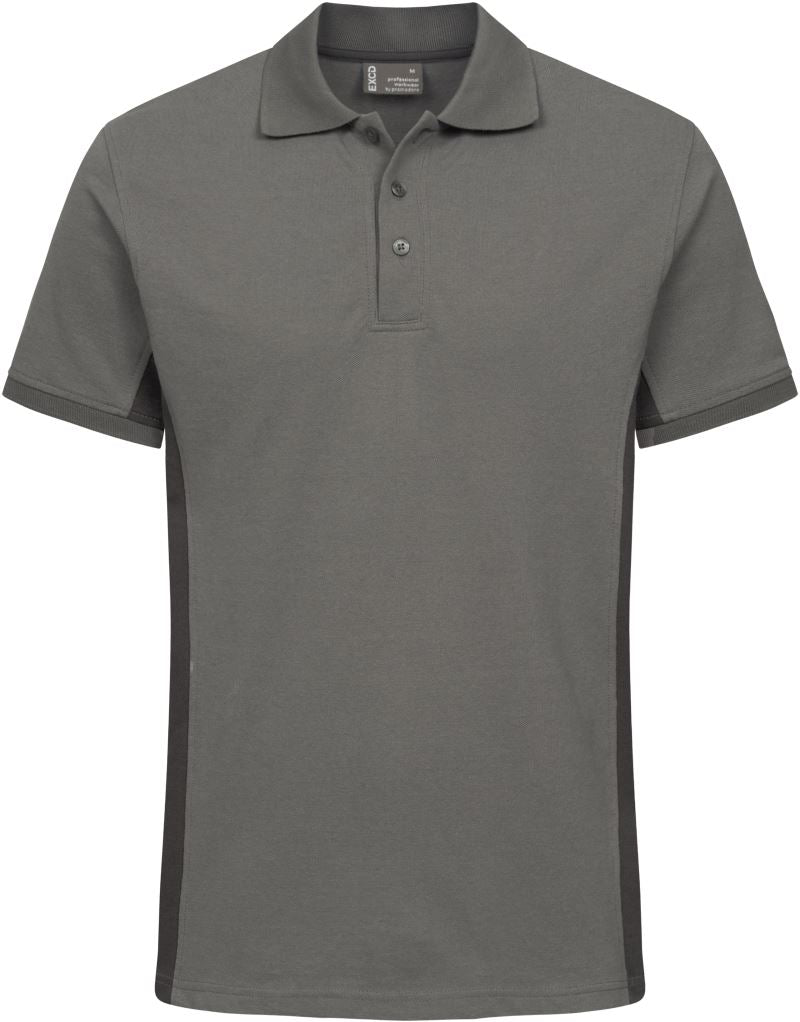 Unisex Contrast delovna oblačila polo - EXCD Promodoro – steel grey/charcoal