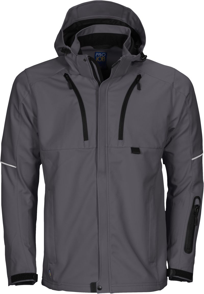 Unisex delovna oblačila 3-layer softshell jakna Projob – grey