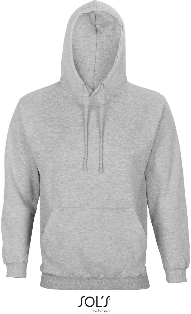 Unisex s kapuco pulover SOL's Collection – Pepelnato siva