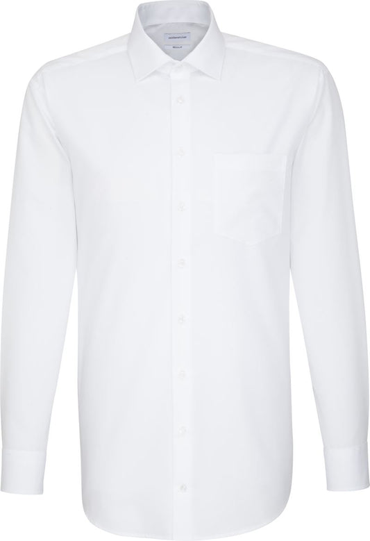 Unisex majica Seidensticker Regular LSL (48-54) – Bela