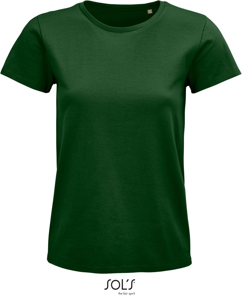 Ženska Organic majica SOL's Collection – Steklenično zelena