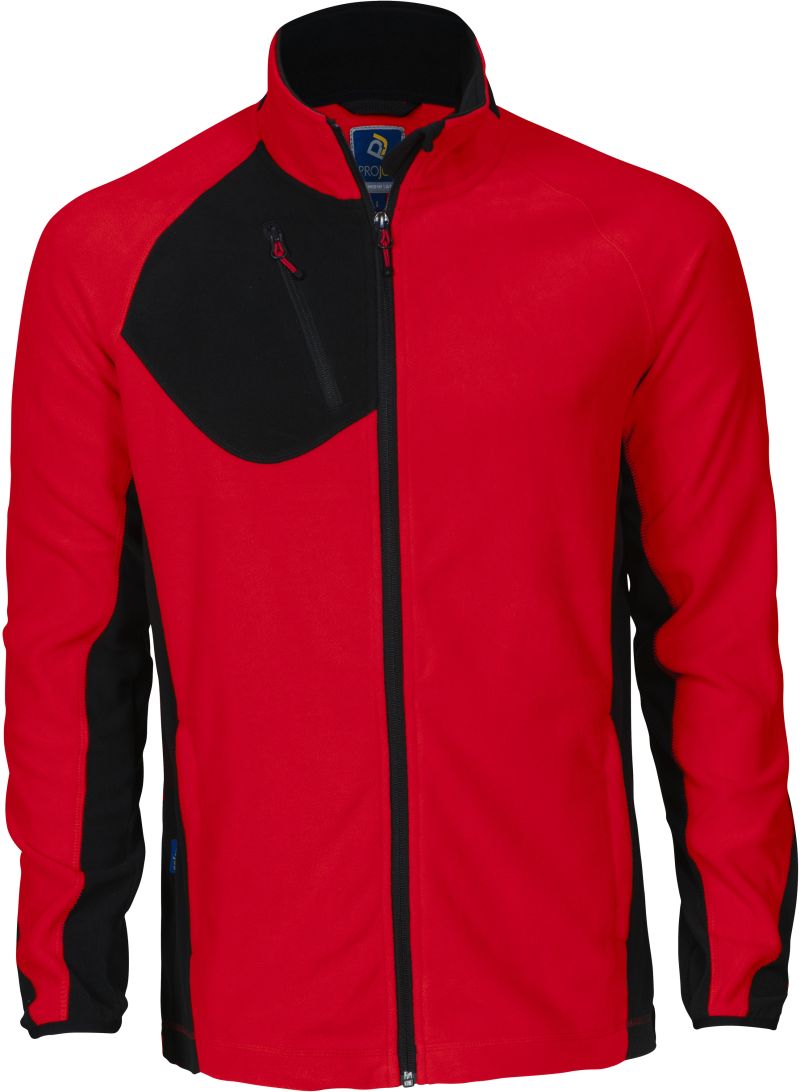 Unisex delovna oblačila Microfleece jakna Projob – Rdeča