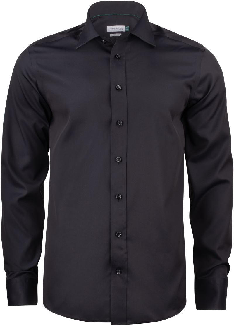 Moški non-iron shirt dolgi rokav J.Harvest & Frost – Črna