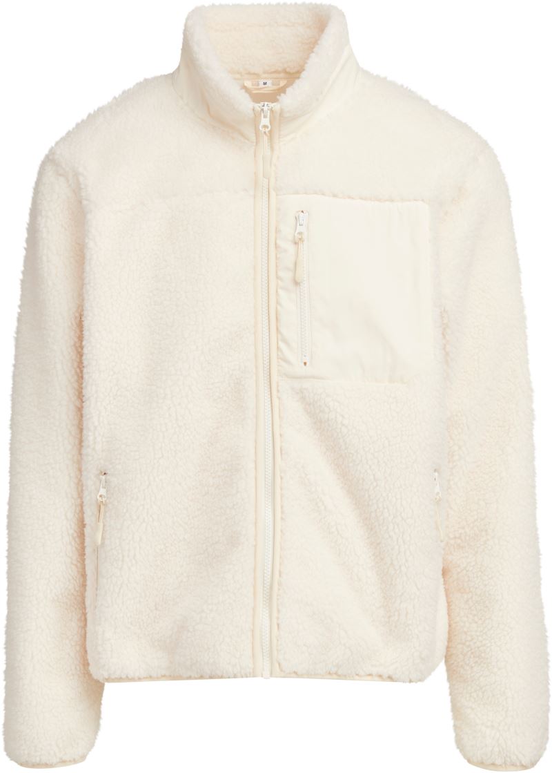 Unisex flis jakna "Bonded Sherpa" Build your Brand – white sand