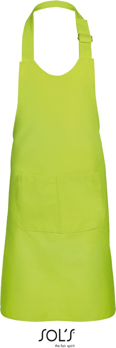 Otroški predpasnik SOL'S Gala Kids, modro barve, z nastavljivim pasom in zaščitnim predelom za otroke.