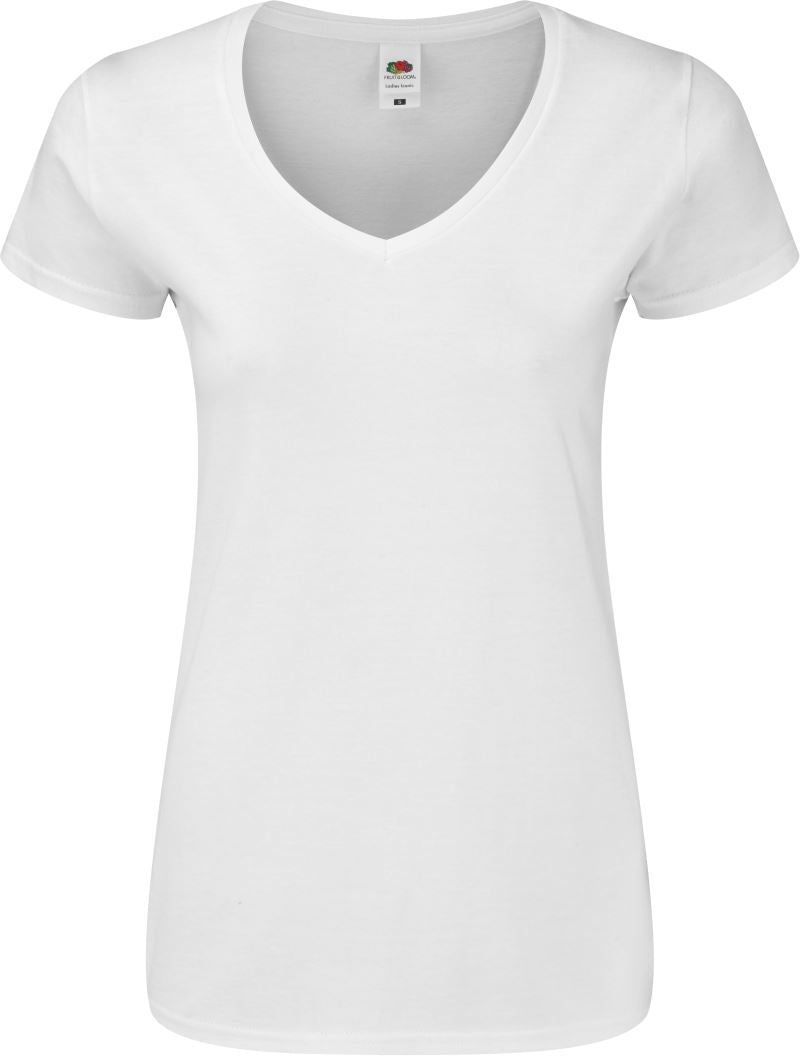 Ženska Majica Kratek Rokav F.O.L.  Lady-Fit Iconic 150 V-Neck T - oblekanadom