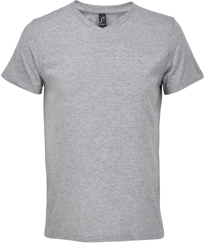 Moška V-izrez majica SOL's Collection – grey melange