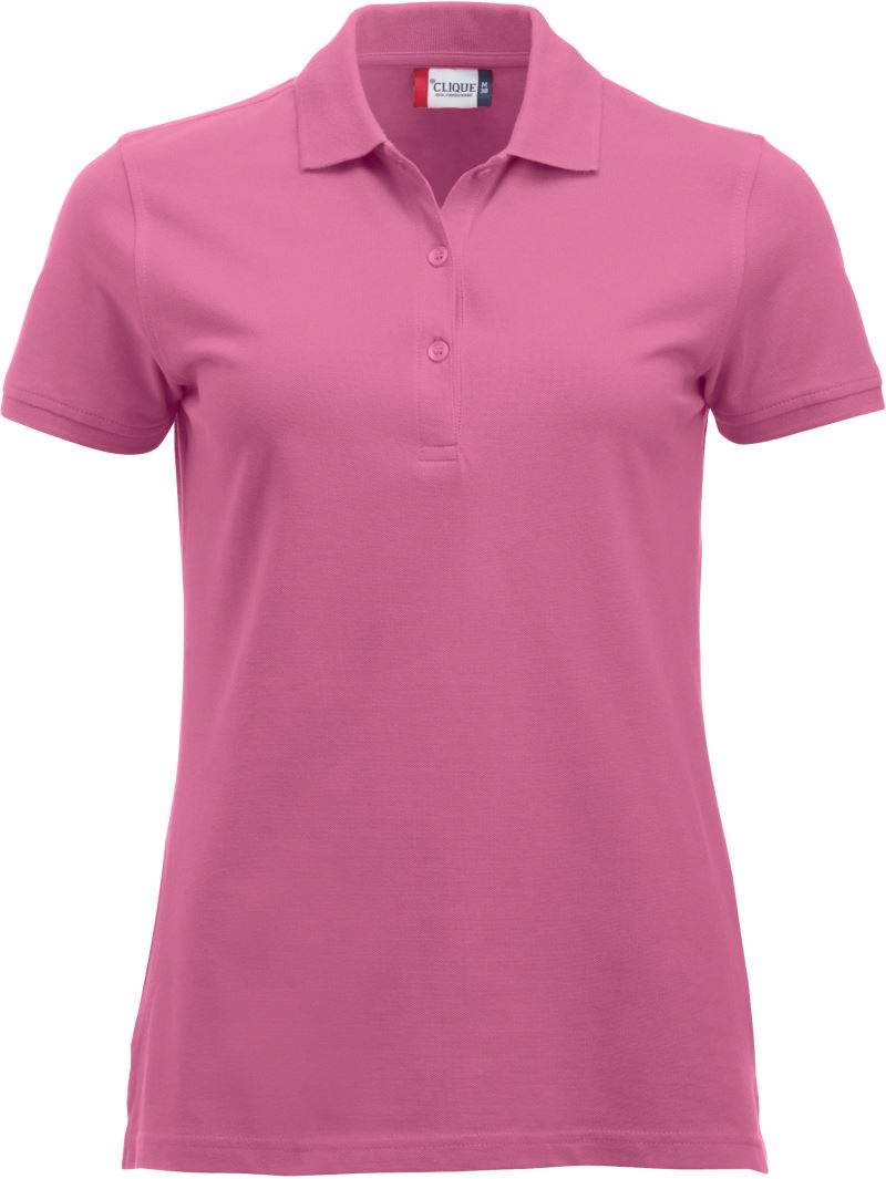 Ženska težji Piqué polo Clique – bright pink