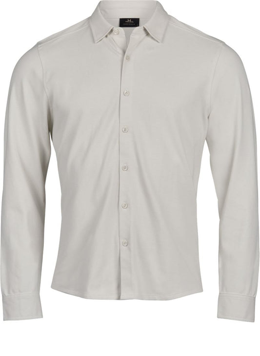 Uniseks piqué majica z dolgimi rokavi Tee Jays Luxury Stretch 1416, prikaz izdelka