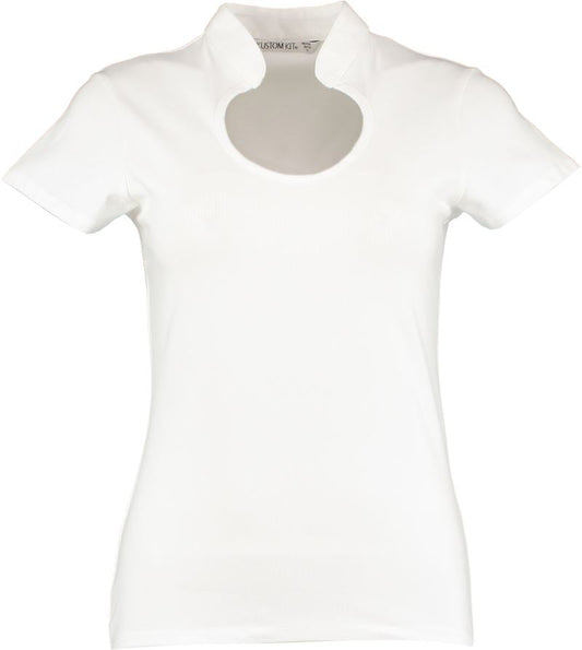 Ženska majica drop neckline Kustom Kit – Bela