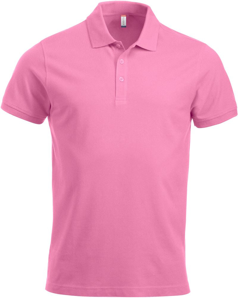 Moška težji Piqué polo Clique – bright pink