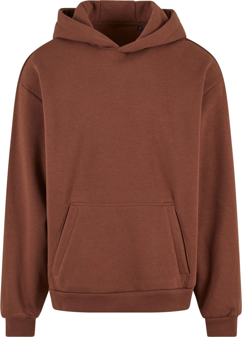 Unisex težji prevelik kroj Unisex s kapuco pulover New Morning Studios – chocolate brown