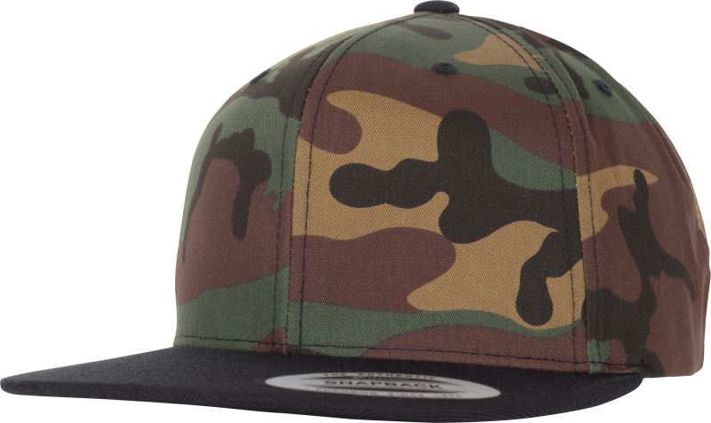 6-panelna Snapback kapa "Kamuflažni slog" - Flexfit | 6089CF/6089CV/6089TC