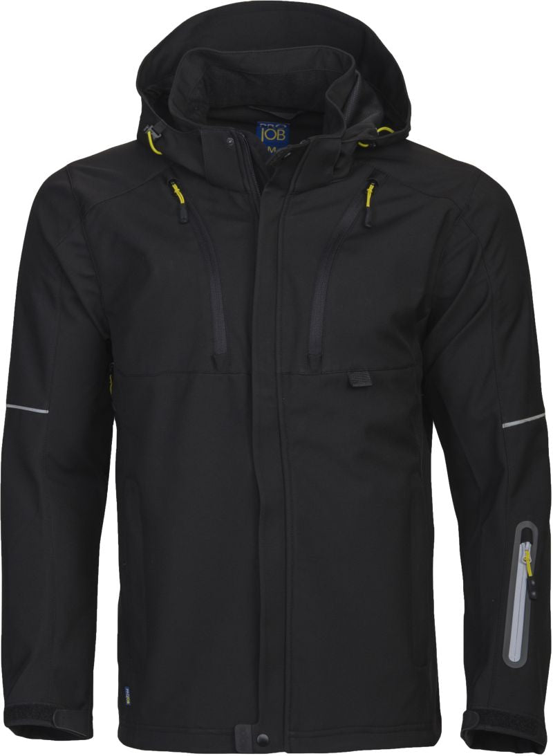 Unisex delovna oblačila 3-layer softshell jakna Projob – Črna