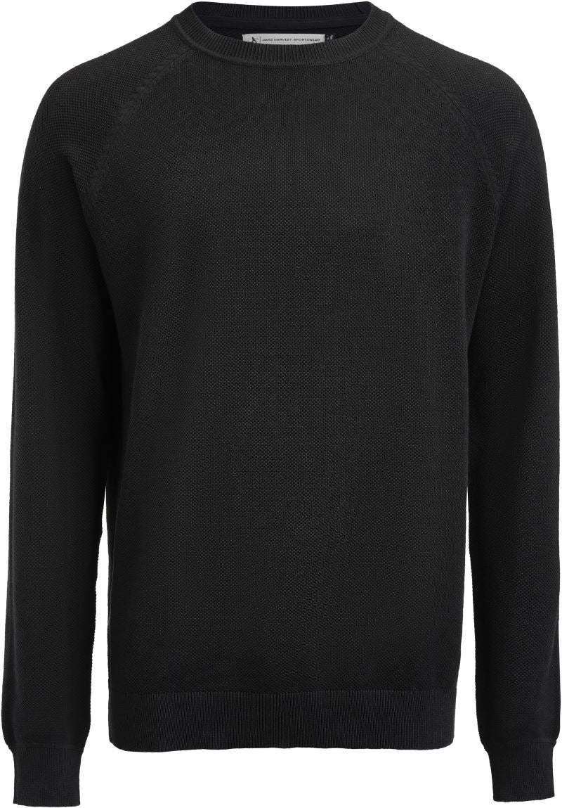 Moška Knitted Pullover "Casual" James Harvest – Črna