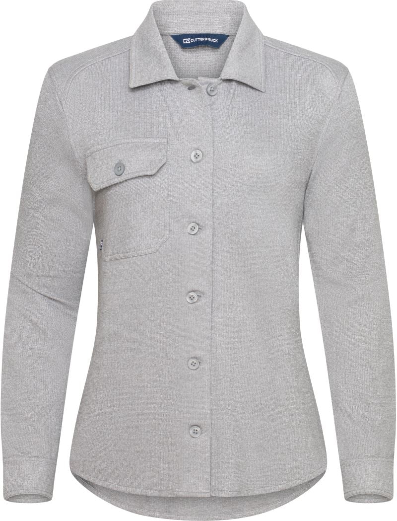 Ženski leisure Blouse Cutter & Buck – grey melange