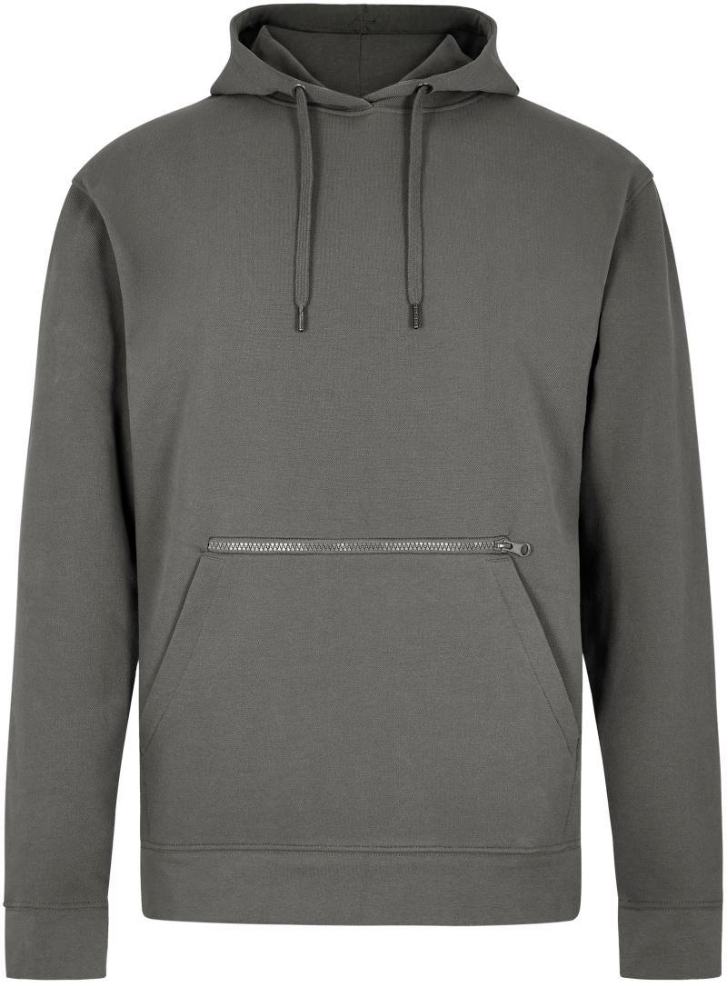 Unisex piqué s kapuco pulover Kustom Kit – dark grey