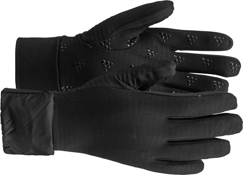 Športne rokavice 2 v 1 Craft Corporate Essence Hybrid Glove - Črna