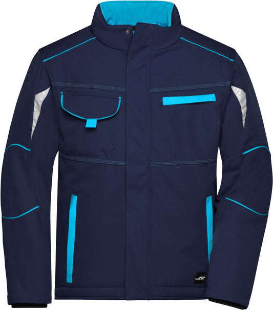 Zimska delovna softshell jakna Color James & Nicholson JN 853