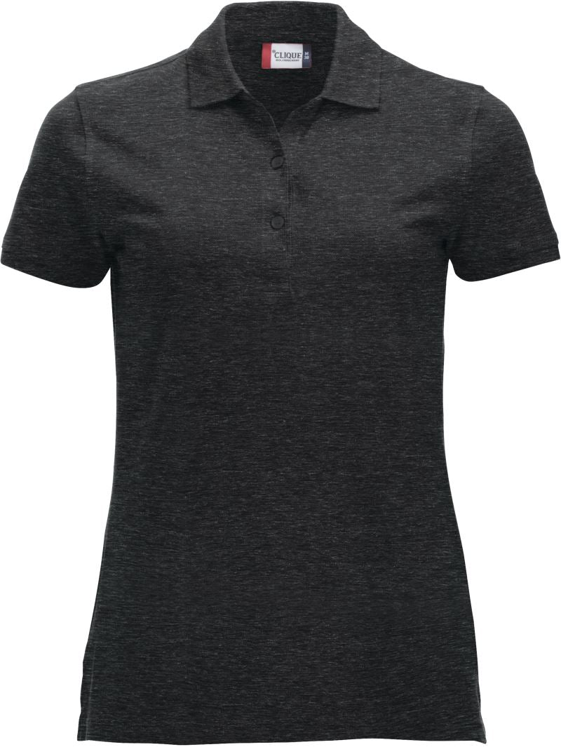 Ženska težji Piqué polo Clique – anthracite melange