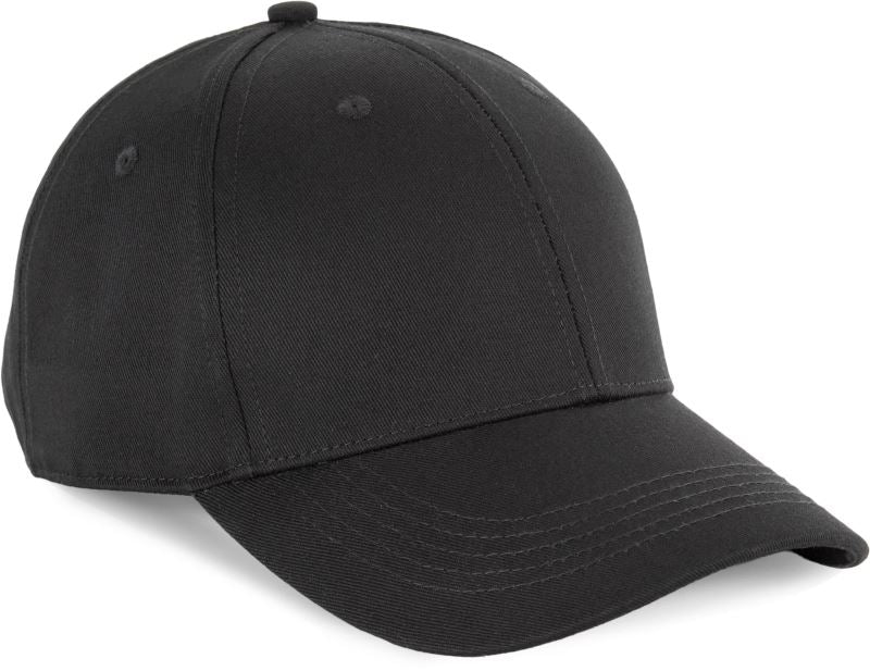 Unisex 6 Panel kapa Kariban – Črna