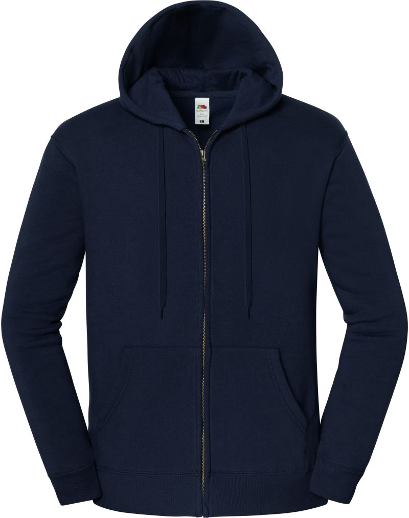 Unisex težji s kapuco jopica Fruit of the Loom – Temno mornarsko modra