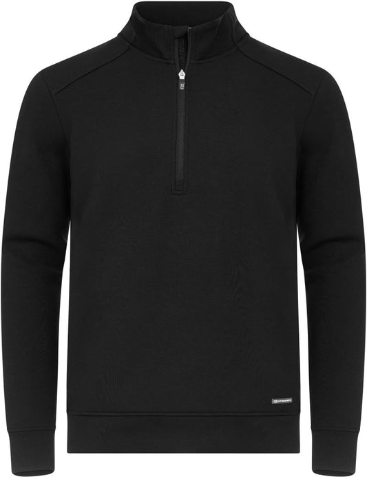 Moška pulover z 1/4 zadrgo Cutter & Buck – Črna