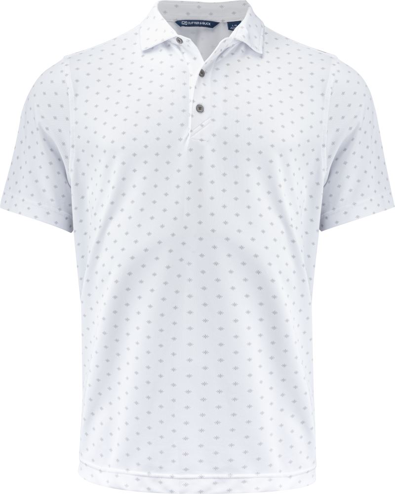 Moška Functional polo "Printed" Cutter & Buck – Bela