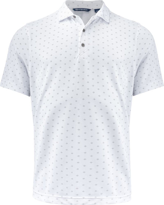 Moška Functional polo "Printed" Cutter & Buck – Bela